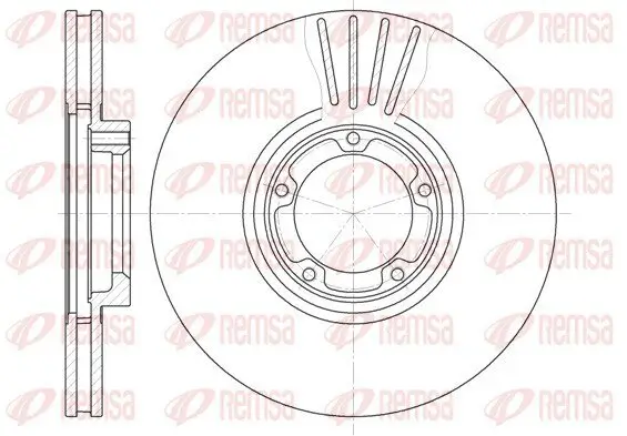 Bremsscheibe REMSA 6519.10