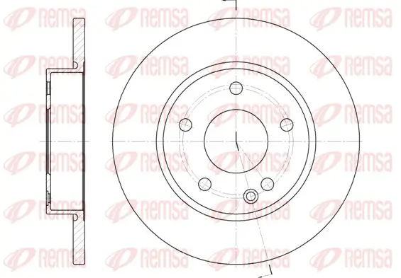 Bremsscheibe Vorderachse REMSA 6526.00