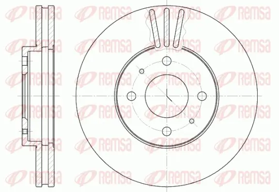 Bremsscheibe Vorderachse REMSA 6530.10