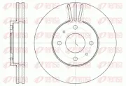 Bremsscheibe Vorderachse REMSA 6530.10