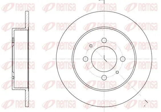 Bremsscheibe REMSA 6531.00