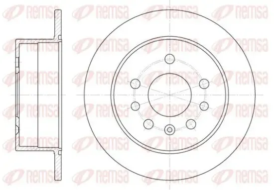 Bremsscheibe REMSA 6532.00 Bild Bremsscheibe REMSA 6532.00