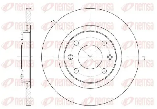 Bremsscheibe Vorderachse REMSA 6536.00 Bild Bremsscheibe Vorderachse REMSA 6536.00