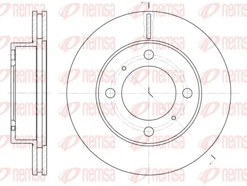 Bremsscheibe Vorderachse REMSA 6539.10