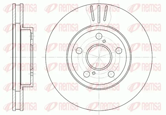 Bremsscheibe Vorderachse REMSA 6540.10