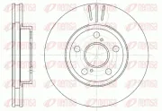 Bremsscheibe Vorderachse REMSA 6540.10