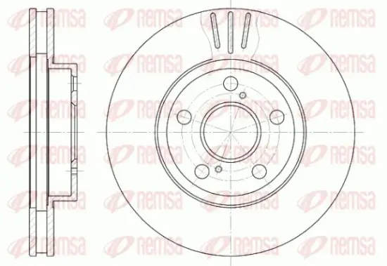 Bremsscheibe Vorderachse REMSA 6540.10 Bild Bremsscheibe Vorderachse REMSA 6540.10