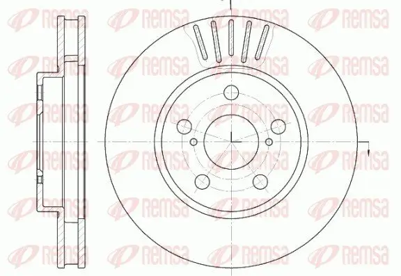 Bremsscheibe Vorderachse REMSA 6541.10