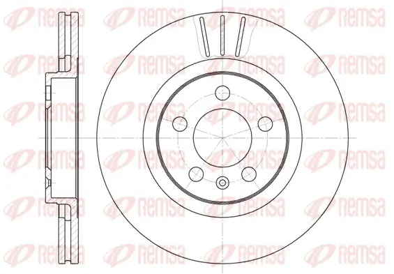 Bremsscheibe Vorderachse REMSA 6546.10