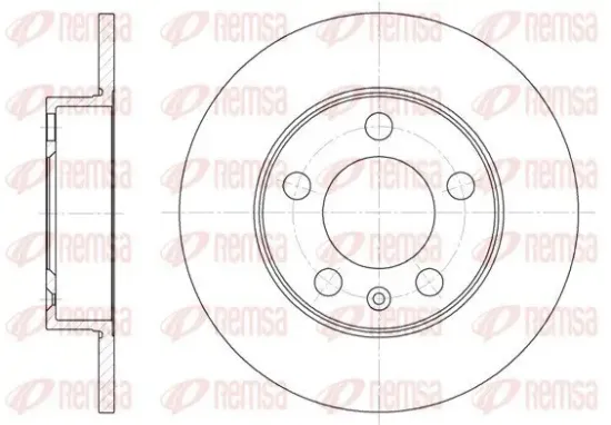 Bremsscheibe Hinterachse REMSA 6547.00 Bild Bremsscheibe Hinterachse REMSA 6547.00