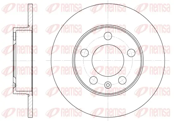 Bremsscheibe Hinterachse Vorderachse REMSA 6547.00