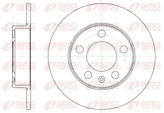 Bremsscheibe Hinterachse Vorderachse REMSA 6547.00 Bild Bremsscheibe Hinterachse Vorderachse REMSA 6547.00