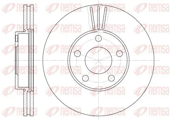 Bremsscheibe Vorderachse REMSA 6549.10