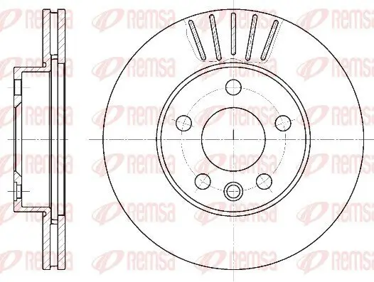 Bremsscheibe Vorderachse REMSA 6551.10