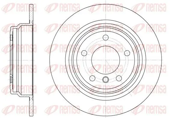 Bremsscheibe Hinterachse REMSA 6554.00