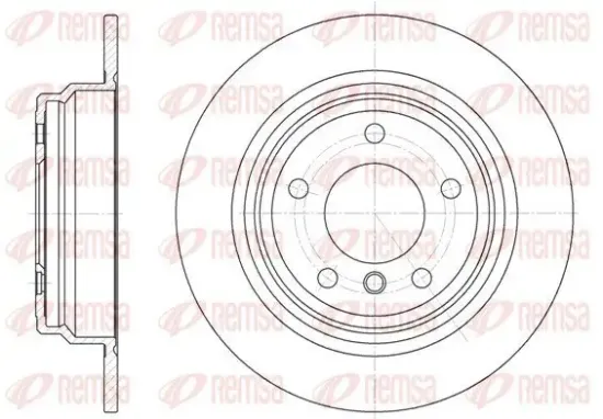 Bremsscheibe Hinterachse REMSA 6554.00 Bild Bremsscheibe Hinterachse REMSA 6554.00