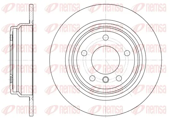 Bremsscheibe Hinterachse REMSA 6554.00