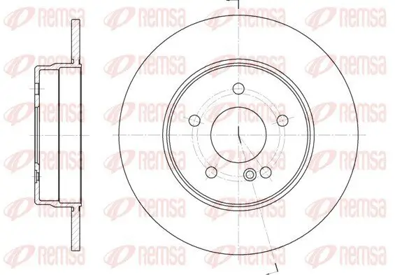 Bremsscheibe REMSA 6555.00