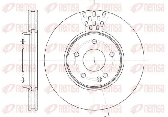 Bremsscheibe Vorderachse REMSA 6556.10 Bild Bremsscheibe Vorderachse REMSA 6556.10
