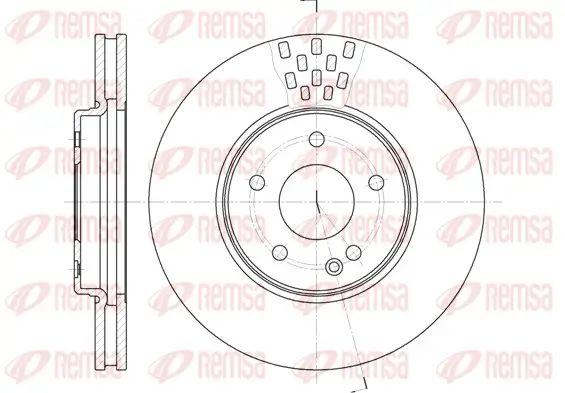 Bremsscheibe Vorderachse REMSA 6556.10