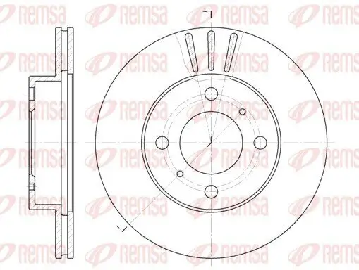 Bremsscheibe REMSA 6557.10