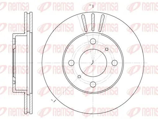 Bremsscheibe Vorderachse REMSA 6557.10