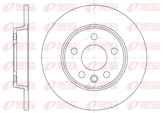 Bremsscheibe Hinterachse REMSA 6558.00