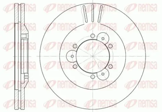 Bremsscheibe Vorderachse REMSA 6560.10 Bild Bremsscheibe Vorderachse REMSA 6560.10