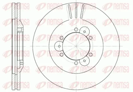 Bremsscheibe Vorderachse REMSA 6560.10 Bild Bremsscheibe Vorderachse REMSA 6560.10