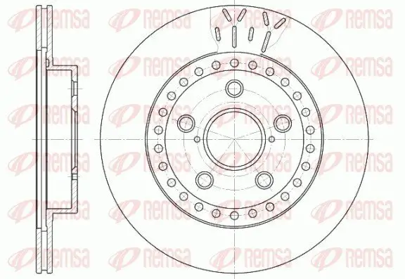 Bremsscheibe Vorderachse REMSA 6561.10