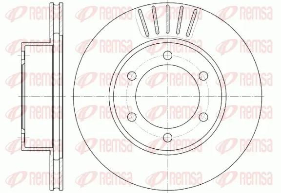 Bremsscheibe Vorderachse REMSA 6562.10