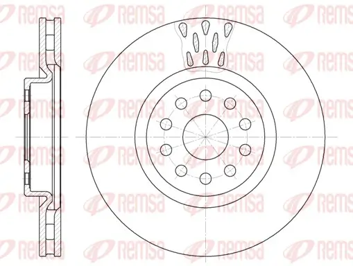 Bremsscheibe Vorderachse REMSA 6563.10