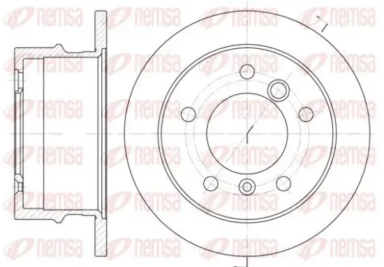 Bremsscheibe REMSA 6565.00 Bild Bremsscheibe REMSA 6565.00