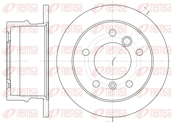 Bremsscheibe Hinterachse REMSA 6565.00