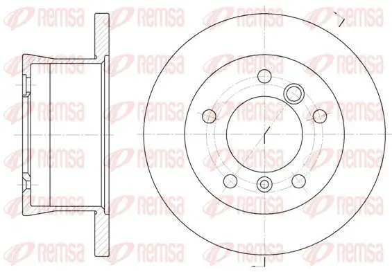Bremsscheibe Hinterachse REMSA 6566.00