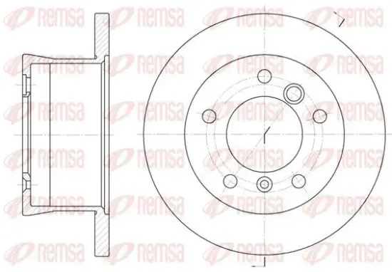 Bremsscheibe Hinterachse REMSA 6566.00 Bild Bremsscheibe Hinterachse REMSA 6566.00