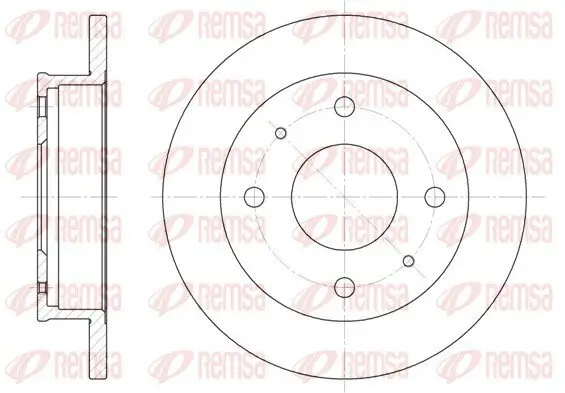 Bremsscheibe Vorderachse REMSA 6568.00