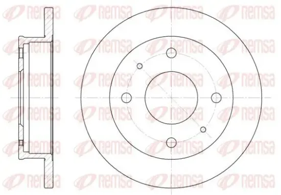 Bremsscheibe Vorderachse REMSA 6568.00 Bild Bremsscheibe Vorderachse REMSA 6568.00