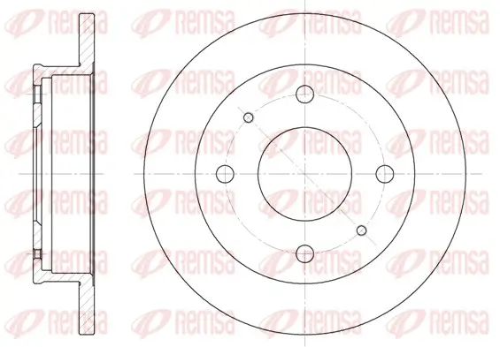 Bremsscheibe Vorderachse REMSA 6568.00