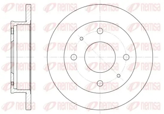 Bremsscheibe Vorderachse REMSA 6568.00 Bild Bremsscheibe Vorderachse REMSA 6568.00
