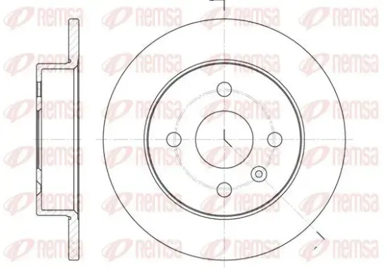 Bremsscheibe Hinterachse REMSA 6570.00 Bild Bremsscheibe Hinterachse REMSA 6570.00