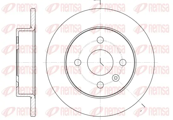 Bremsscheibe Hinterachse REMSA 6570.00