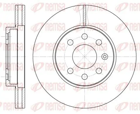 Bremsscheibe Vorderachse REMSA 6573.10