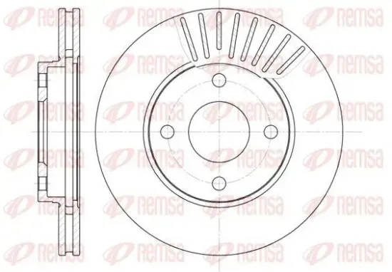 Bremsscheibe Vorderachse REMSA 6575.10 Bild Bremsscheibe Vorderachse REMSA 6575.10