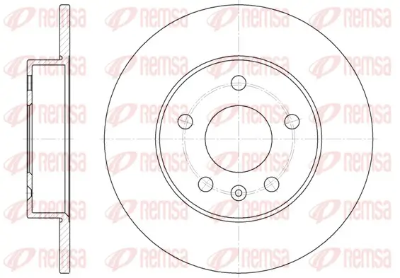Bremsscheibe Hinterachse REMSA 6578.00