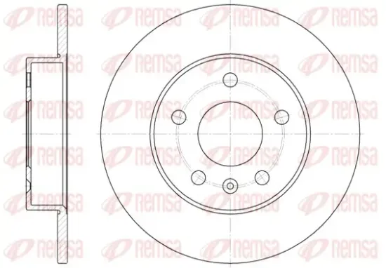 Bremsscheibe Hinterachse REMSA 6578.00 Bild Bremsscheibe Hinterachse REMSA 6578.00