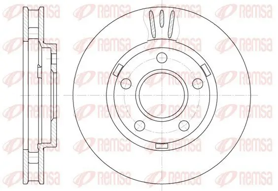 Bremsscheibe Vorderachse REMSA 6581.10