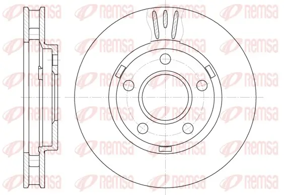 Bremsscheibe Vorderachse REMSA 6581.10