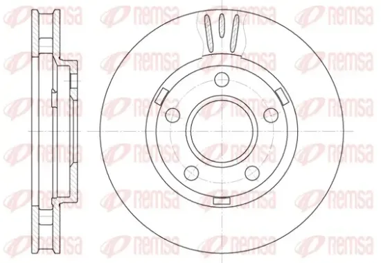 Bremsscheibe Vorderachse REMSA 6581.10 Bild Bremsscheibe Vorderachse REMSA 6581.10