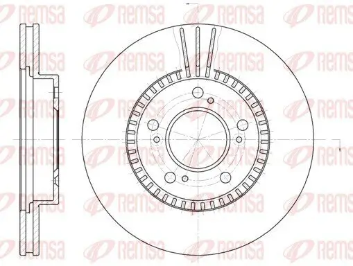 Bremsscheibe Vorderachse REMSA 6586.10